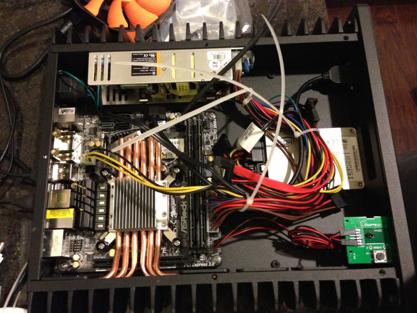 My HDPLEX fanless mini-ITX HTPC case H3.S build