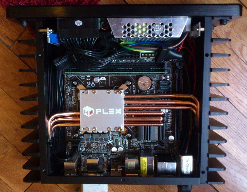 H1.S fanless PC case with ASRock H81M-ITX