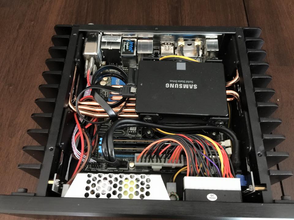 HDPLEX H1.S Fanless PC case with ASRock Z97 ITX and i7