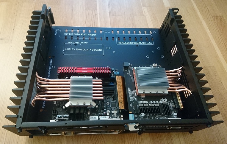 Passive cooled GTX960 in HDPLEX 2nd Gen H5 fanless PC case